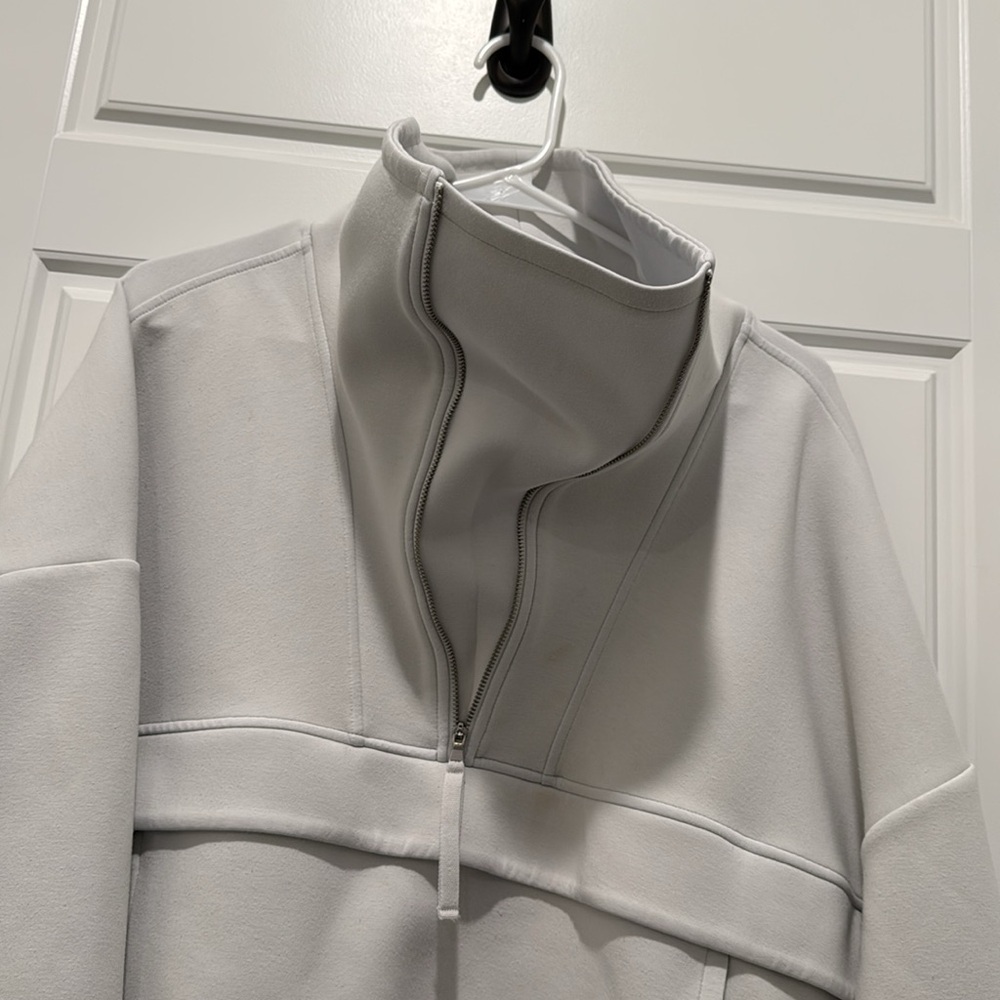 CALIA by Carrie Underwood Off-White Half-Zip Sweatshirt - Picture 3 of 4